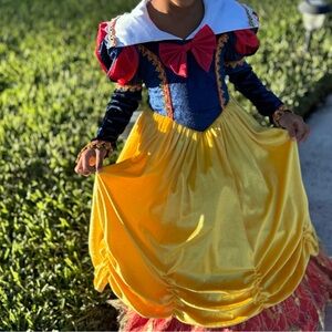 Snow White Kids Princess Costume with Red, Blue, and Yellow Colors
